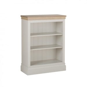 lundy painted 3ft bookcase. solid chunky moulded oak top, painted deep chunky moulded plinth various colours available LK10