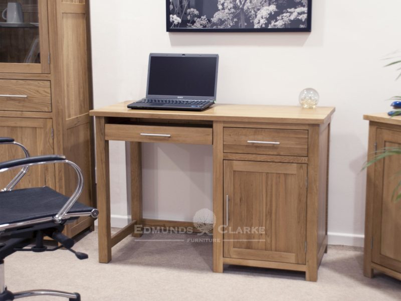 Bury Oak Small Computer Desk (2)