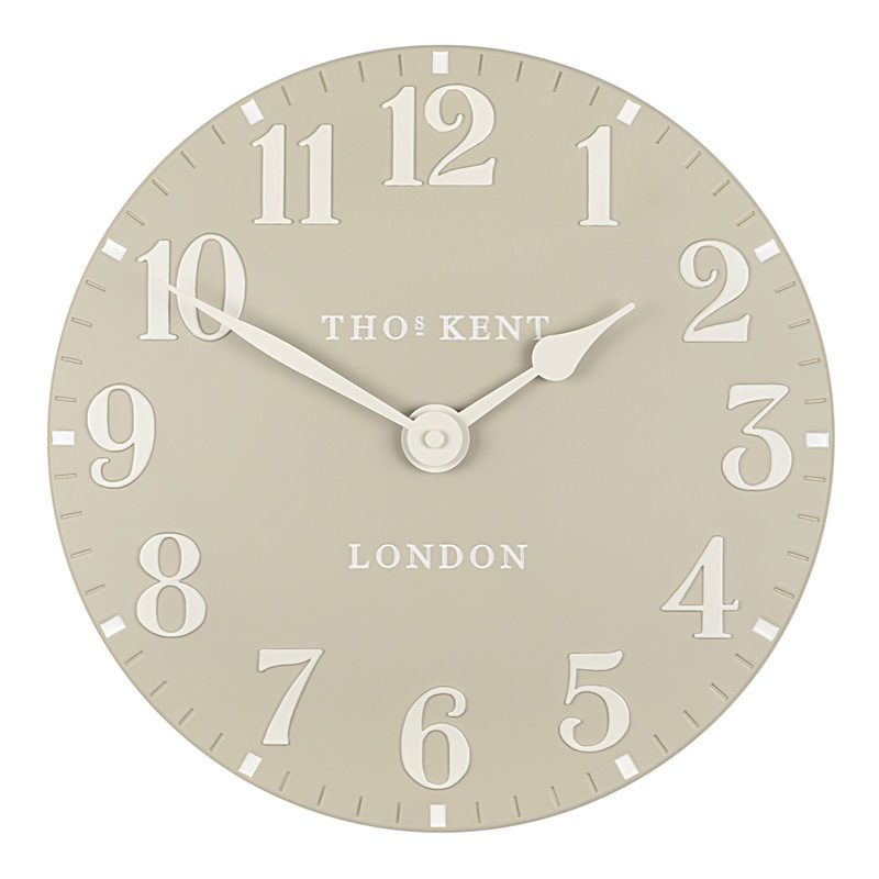 CK12055 Thomas Kent Wall Clock. colour Stone with cream hands and numbers