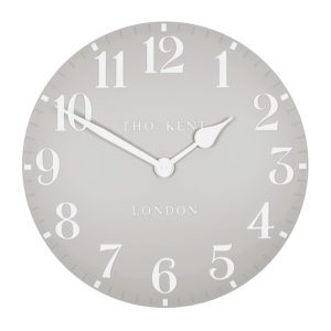 CK20156 Thomas Kent 20 inch Arabic. colour Dove Grey with white hands and numbers