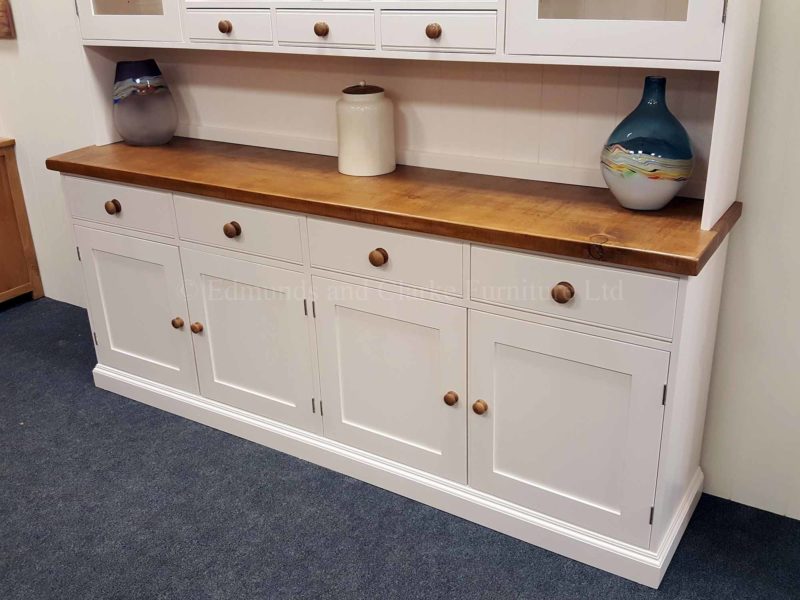 7ft Edmunds painted kitchen dresser, choose your paint colour handles tops