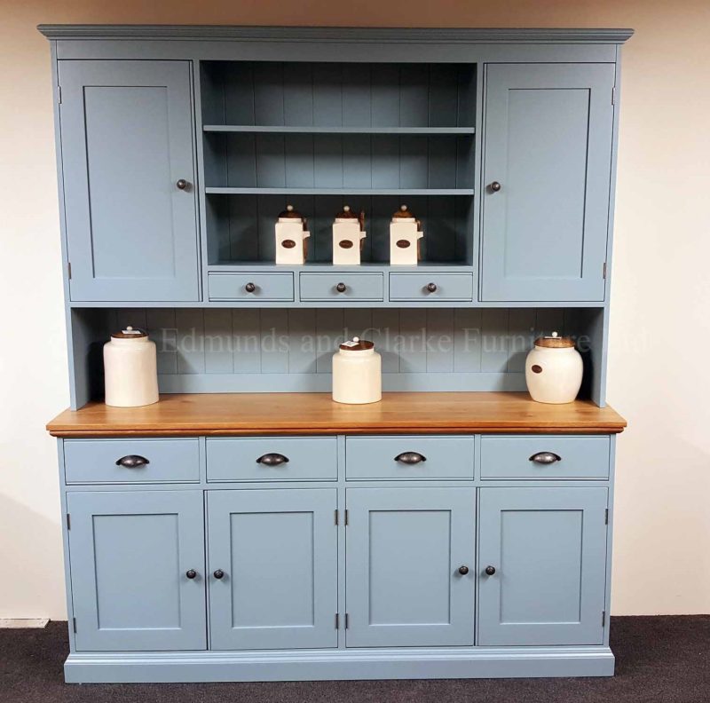 Kitchen dresser painted with solid oak top choice of paint colours