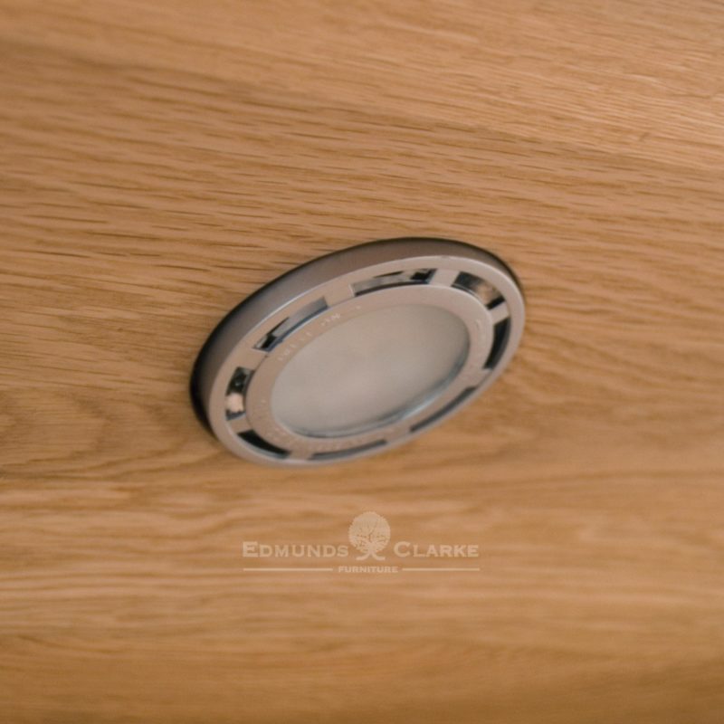 Image of close up of LED light for Oak Cabinets