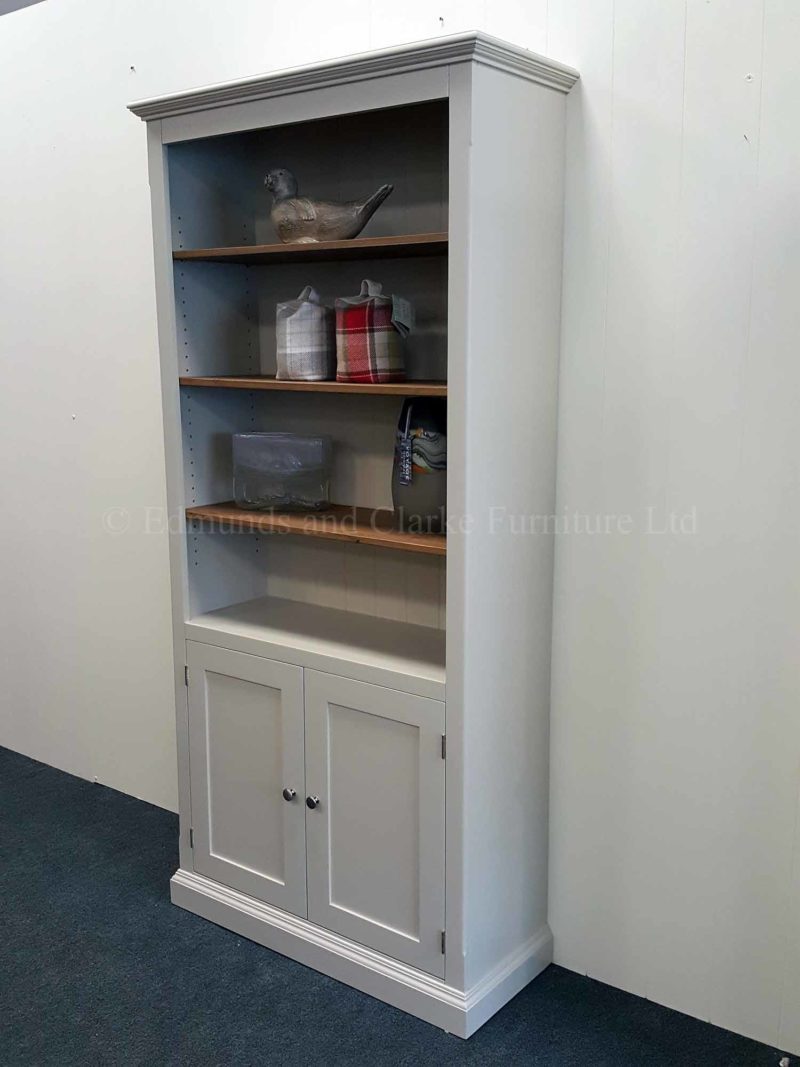 Edmunds half door painted bookcase, huge choice of options available