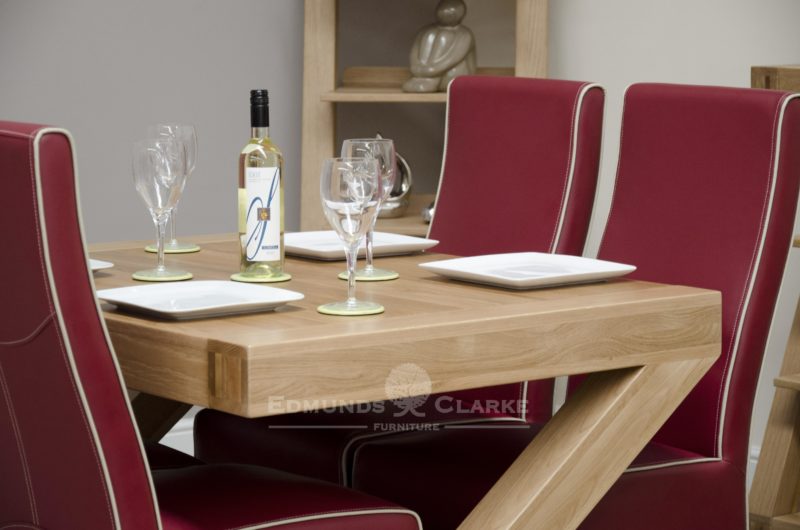 Z designer oak dining set