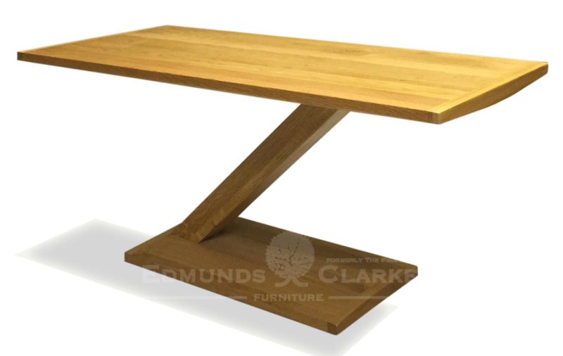 Z designer solid oak modern coffee table Z shaped stylish ZMODCT