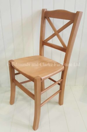 Edmunds Cross Back Dining Chair. finished in waxy lacquer