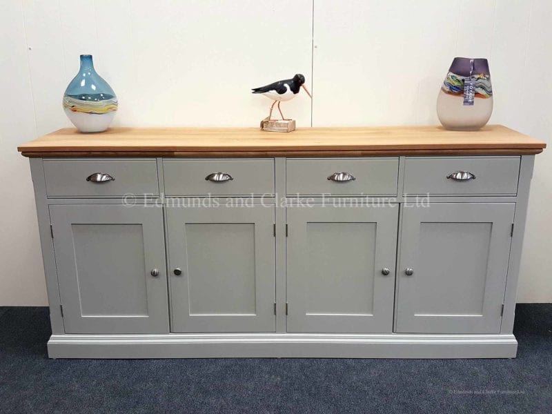 Painted 4 door 4 drawer sideboard with choice of paint colours and tops