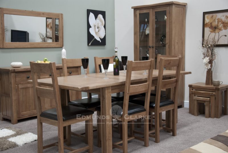 Lavenham rustic oak dining set