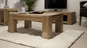 4' x 2' Newmarket solid oak chunky coffee table