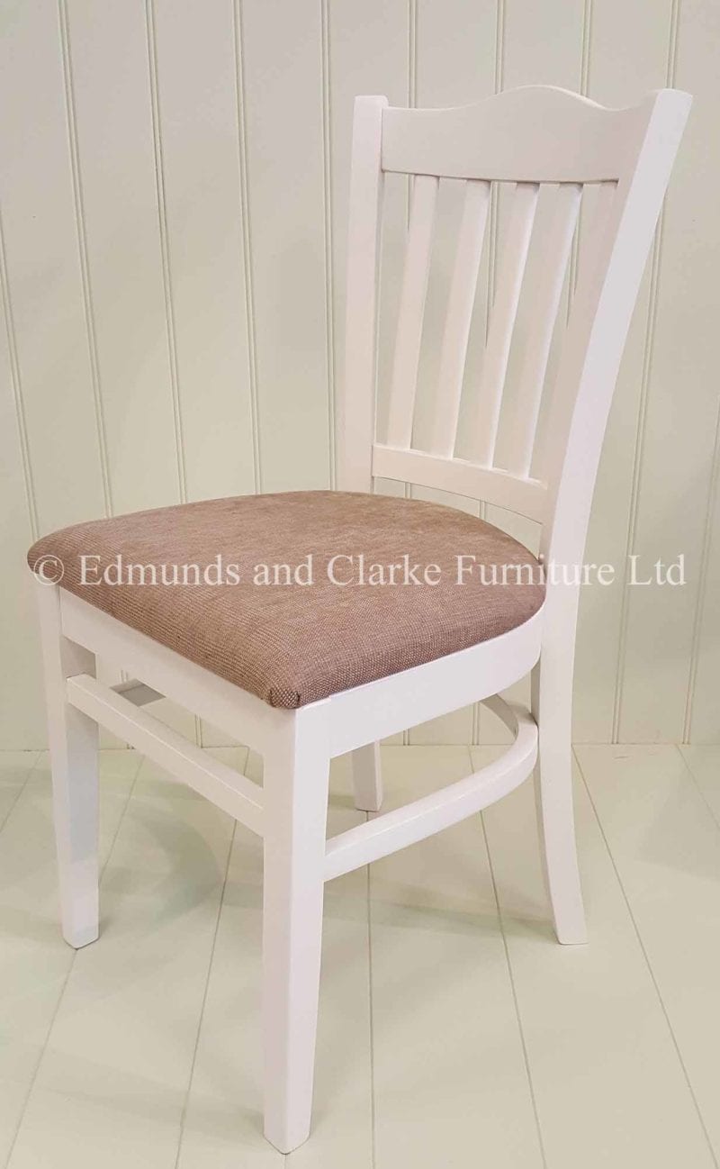 Stamford dining chair painted with choice of seat pads