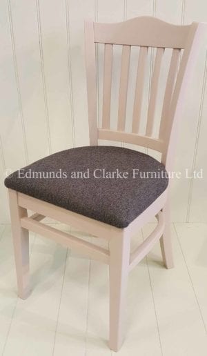 Edmunds Stamford Dining Chair. painted with seat pad. Various seat pads available