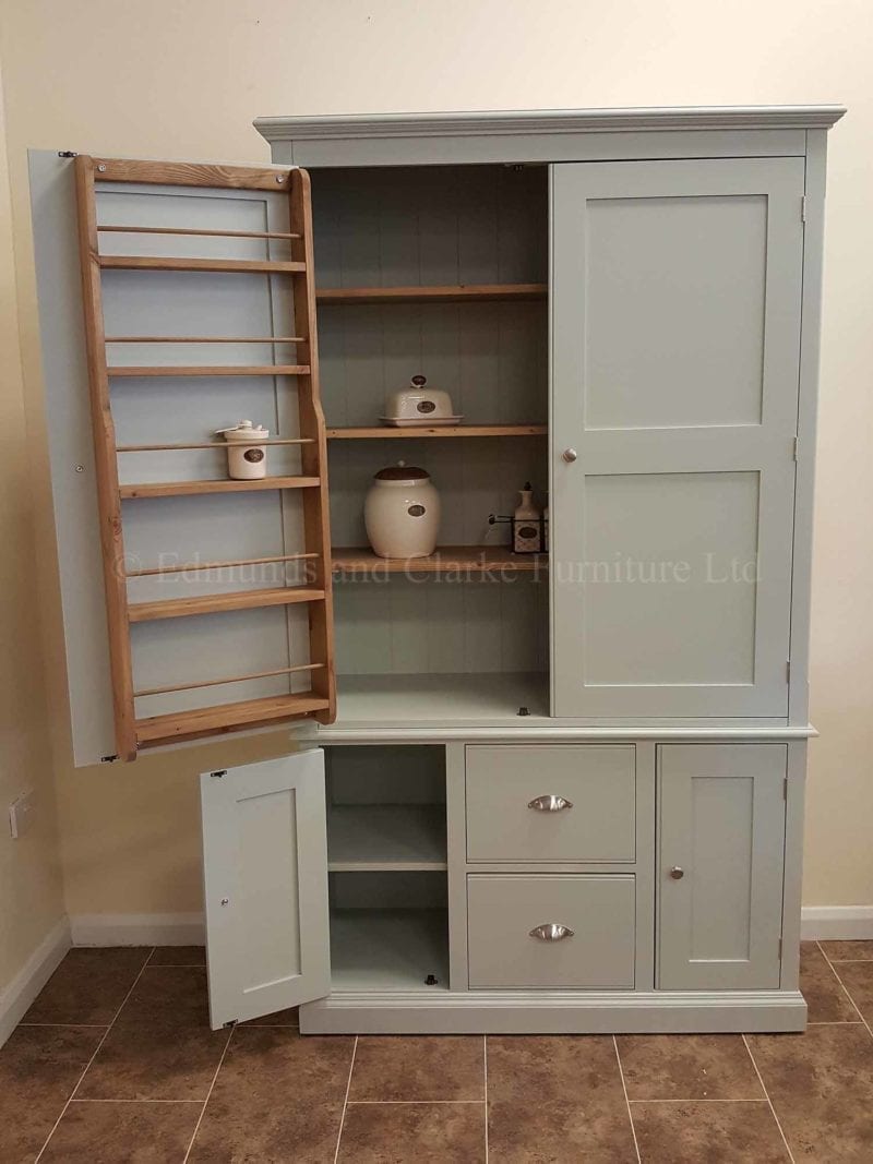 Wide kitchen larder cupboard painted in a choice of colours
