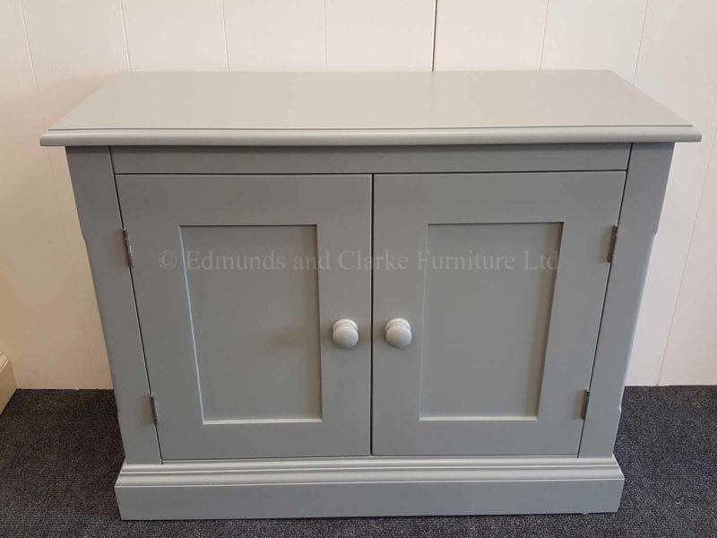 Edmunds two door low cupboard painted all over