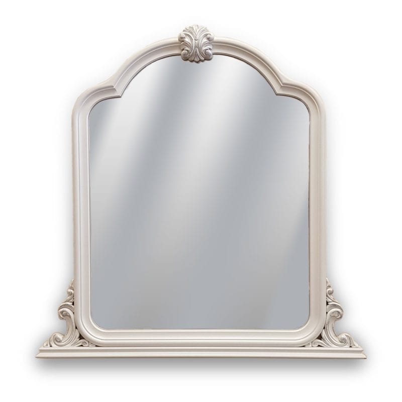 Painted Crested Wall mirror.