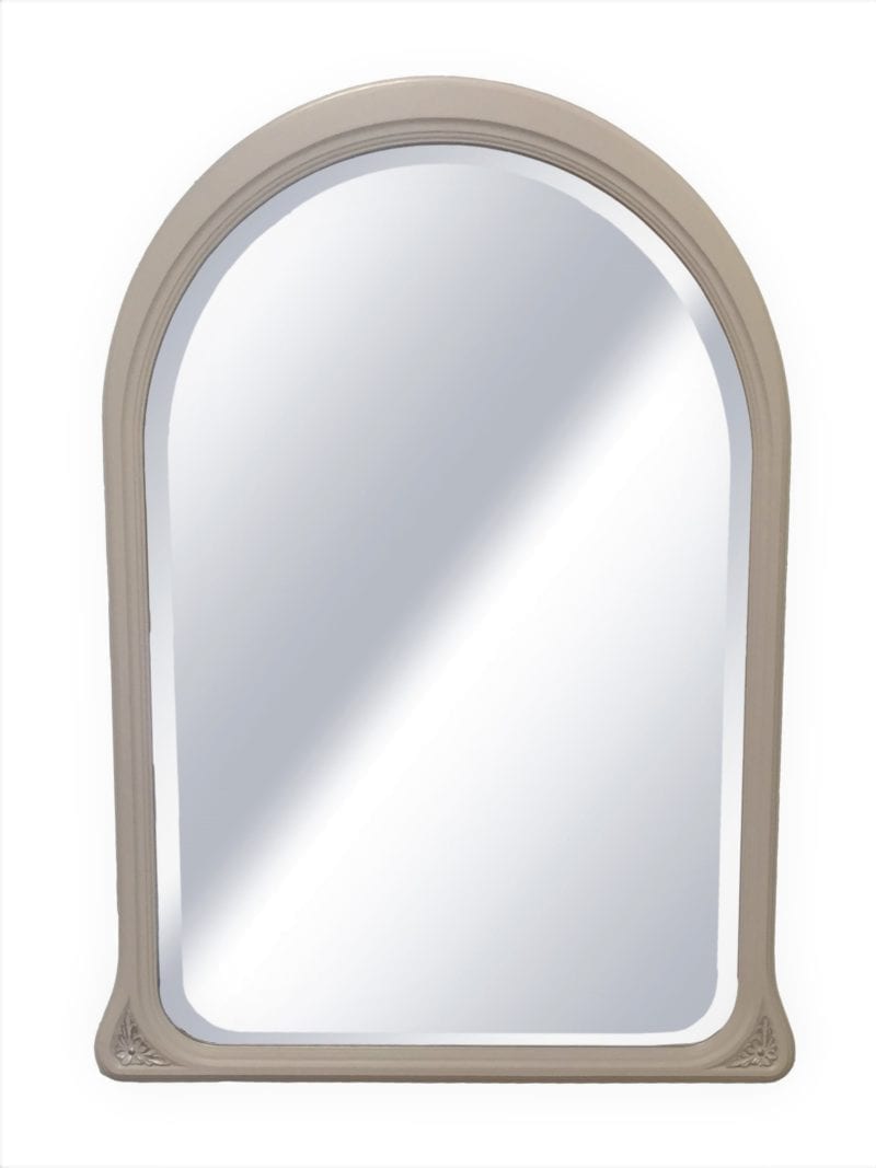 painted arched wall mirror, large wall mirror or over mantle, 9 colours available