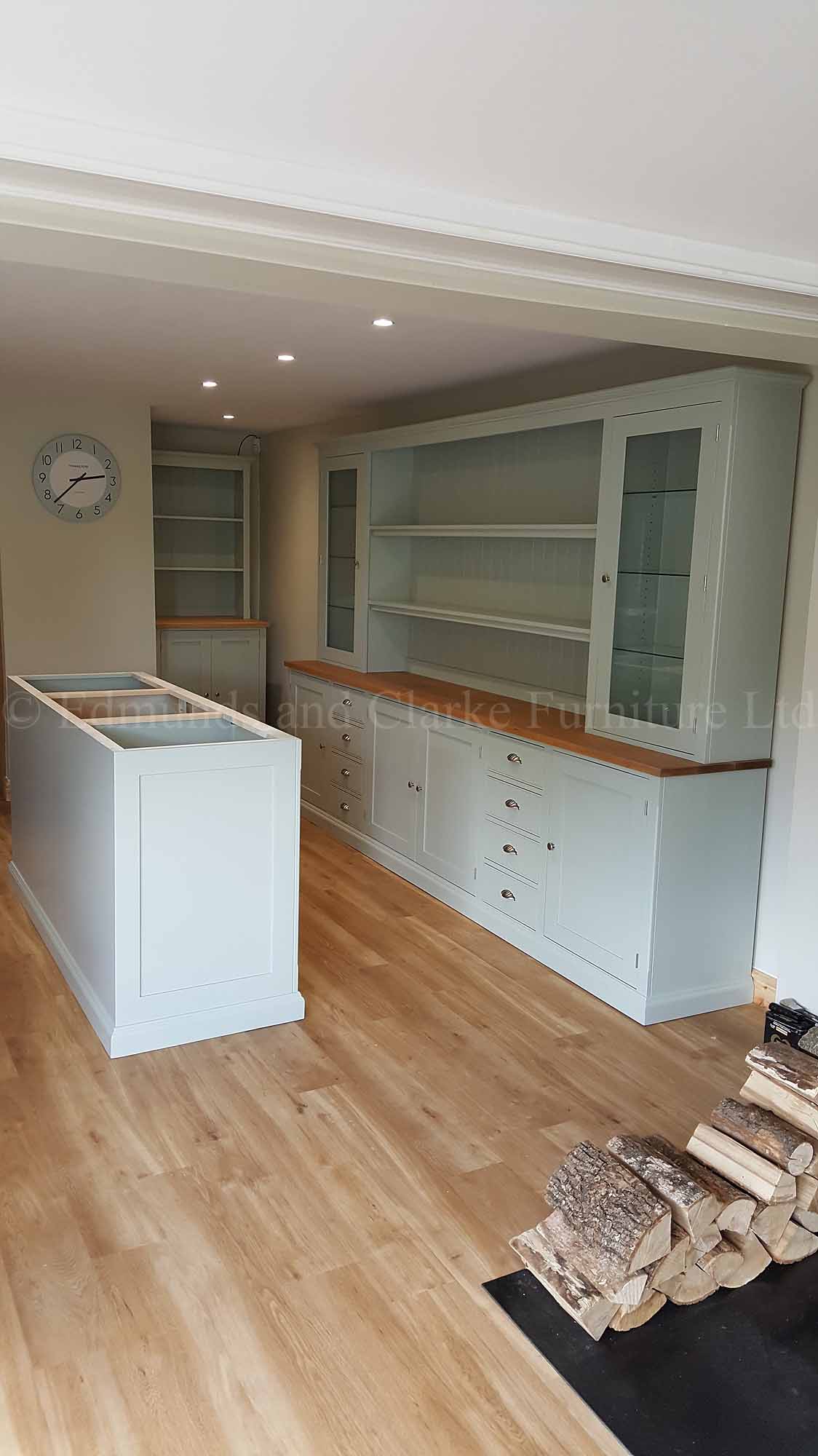 Kitchen dresser and island unit made to measure