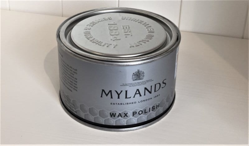 Tin of Mylands Clear Wax Polish