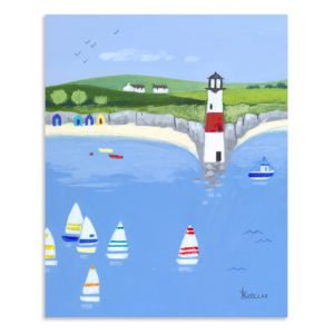 Art marketing lookout point small seaside canvas AC1436