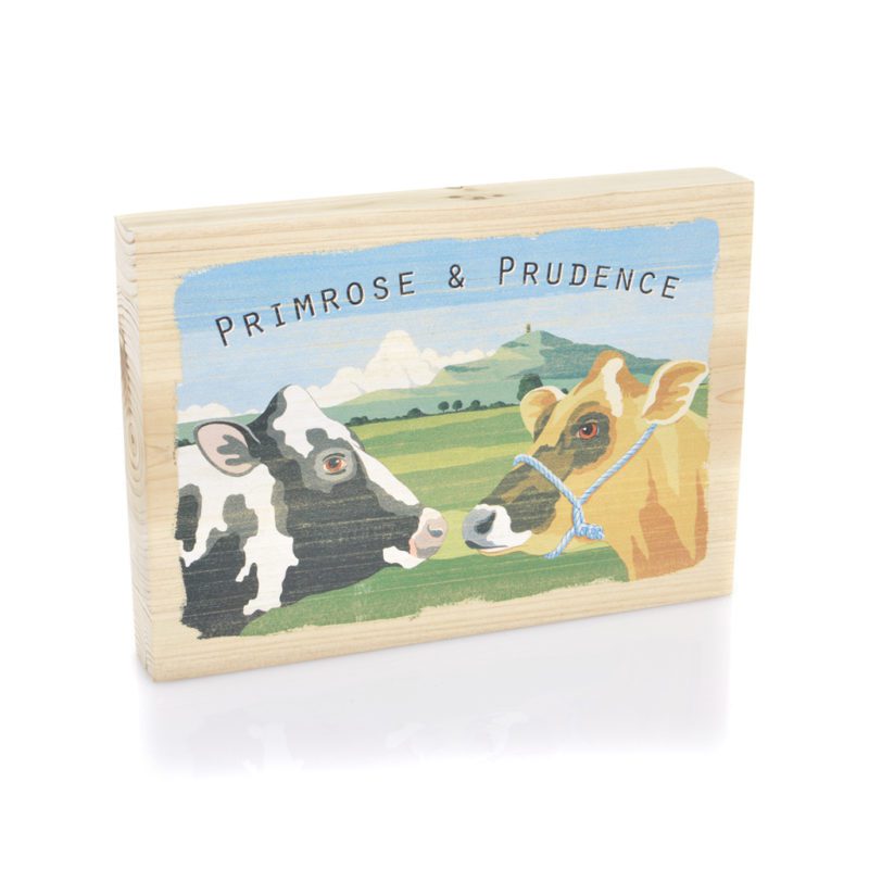 AP2083 Art Marketing Primrose and prudence wood picture
