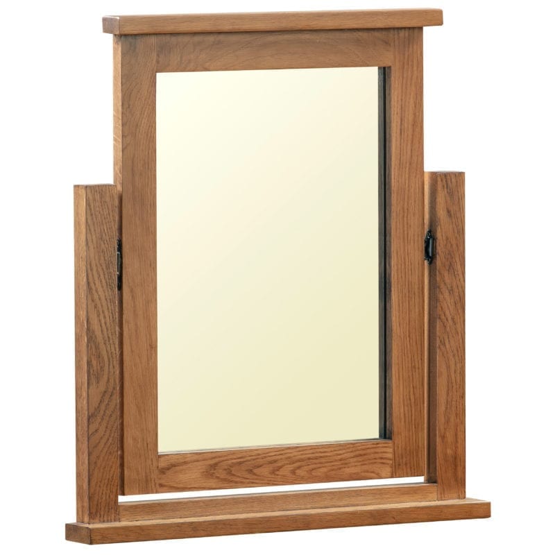 DOR023R dorset rustic oak dressing table mirror