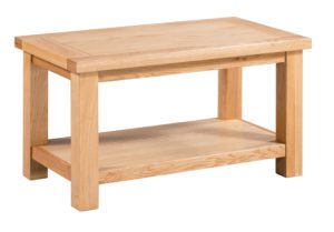 Dorset Oak DOR069 Small coffee table with shelf