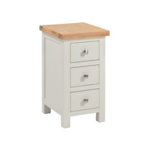 Dorset painted Compact 3 drawer bedside