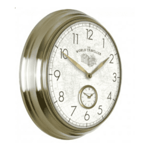 Thomas Kent 19” Greenwich wall clock world traveller v1
