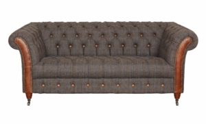 Vintage Sofa Company Chester Club Fast Track 2 Seater Sofa moreland tweed and cerato brown chesterfield sofa