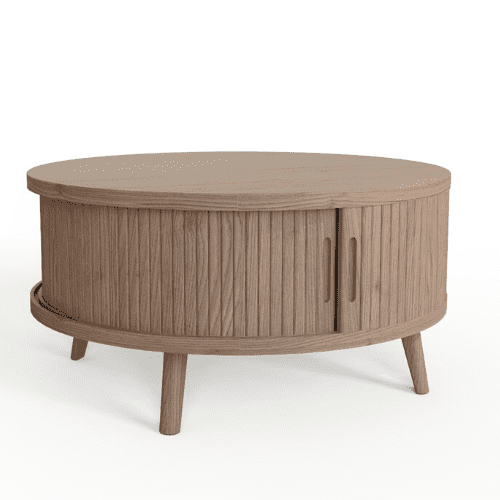 Tambour coffee table