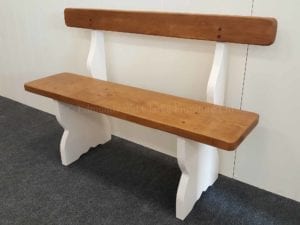 provence bench seat with back rest