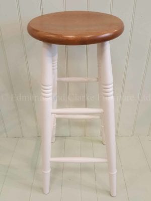 High farmhouse painted stool