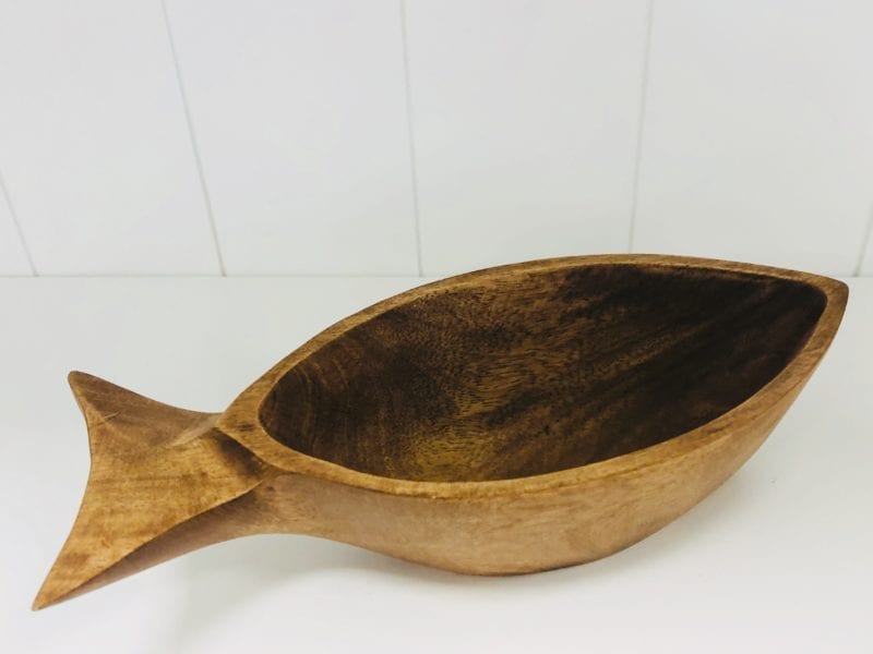 Fish bowl small wooden
