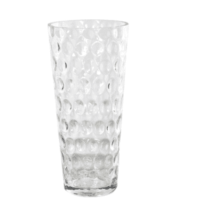 Dimpled clear vase canva