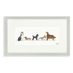 Top hat and tails framed art
