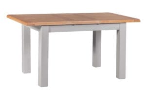 DIASMEXT diamond painted small extending dining table showing 1 leaf V1