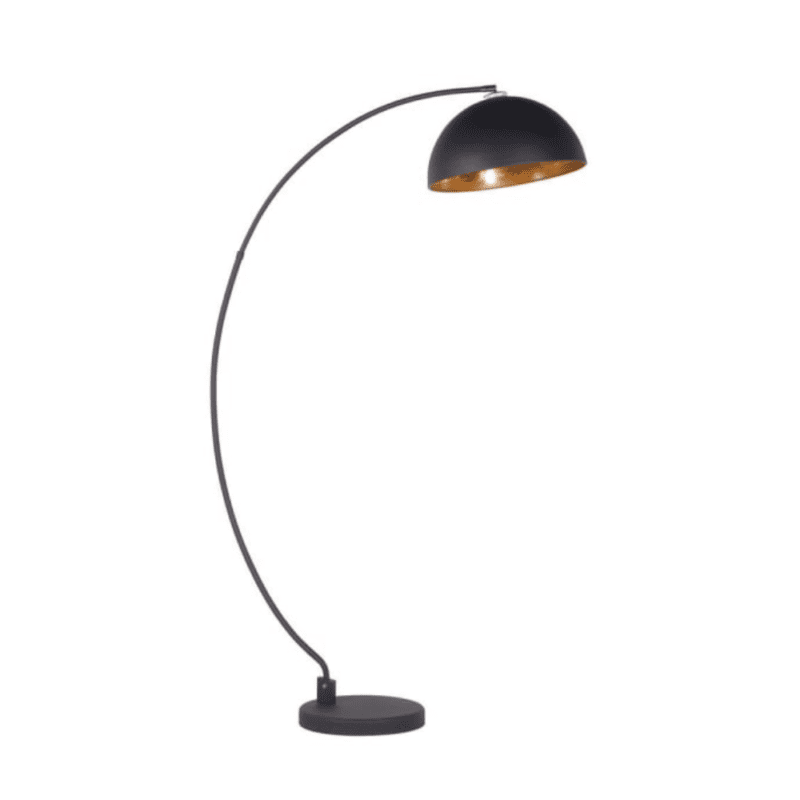 TG020 Black curved floor lamp