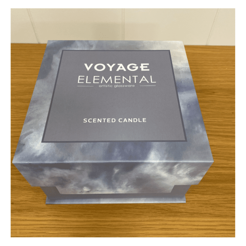 Voyage maison elements candle box packaging