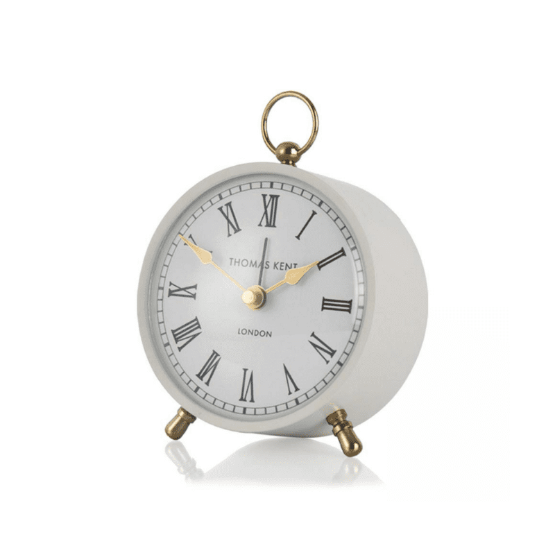 Thomas Kent 4″ Wren Mantel Alarm Clock – Smoke