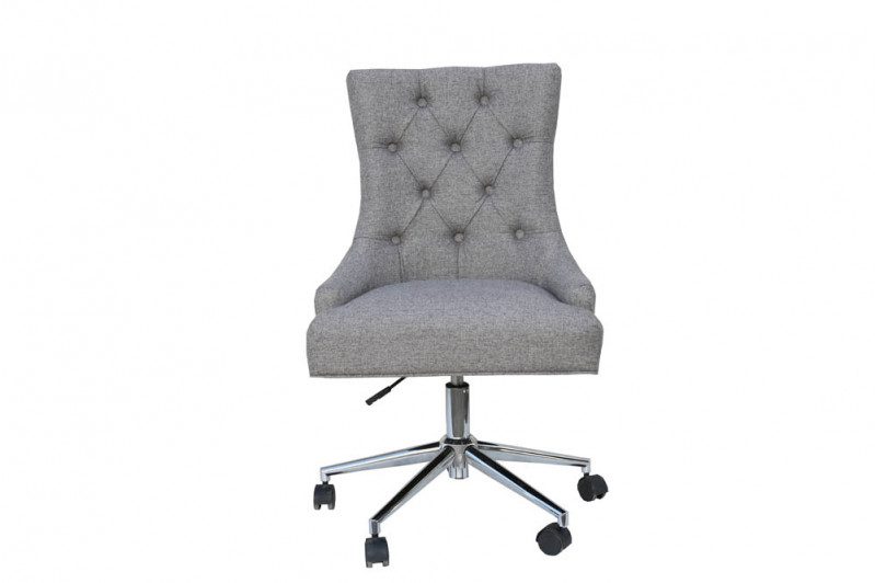 grey winged office chair 1