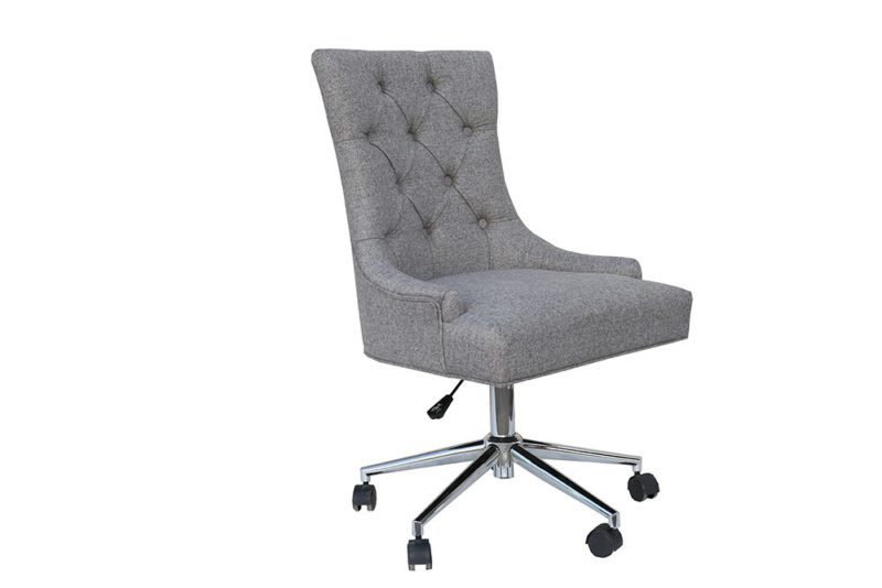 grey winged office chair 3