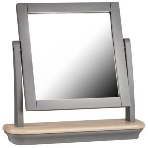 Vanity mirror for dressing table painted grey