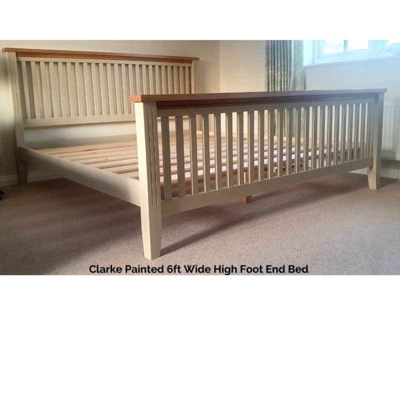 Clarke Painted 6ft Wide High Foot End Bed 500 500