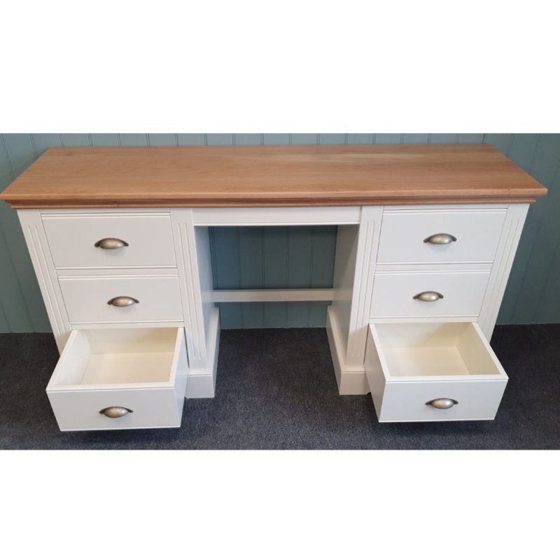 Clarke double ped dressing table with stool