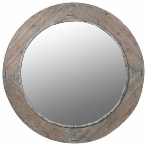 FYH047 Round wood rim mirror