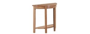 NB171 Solid Oak Curved Console table