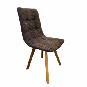 Atlanta dining chair in Bonfire fabric, no background. Edmunds & Clarke Furniture