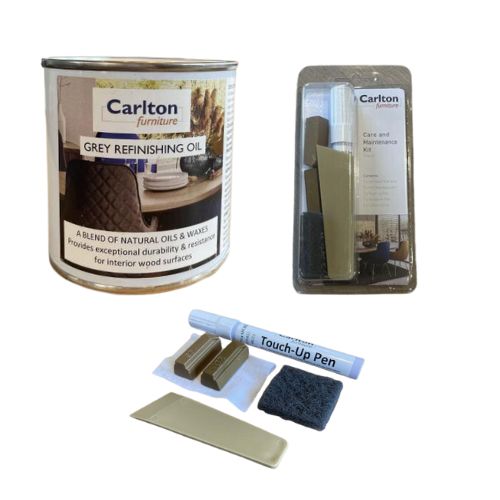 Grey oiled oak touch up kit at Edmunds & Clarke Furniture
