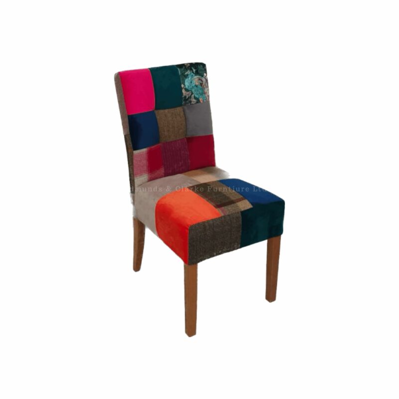 Colin patchwork chair at Edmunds & Clarke Furniture