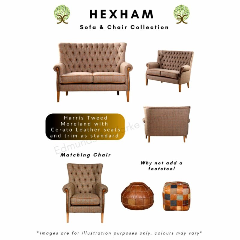Hexham sofa & chairs collection details for web use